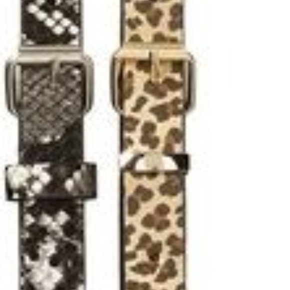 Linea Pelle Skinny Belts - Pack of 2 - Picture 1 of 1
